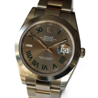 Rolex Datejust 41 Edelstahl Wimbledon Dial 126300 Herrenuhr FULL SET 2020