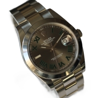 Rolex Datejust 41 Edelstahl Wimbledon Dial 126300 Herrenuhr FULL SET 2020