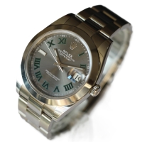 Rolex Datejust 41 Edelstahl Wimbledon Dial 126300 Herrenuhr FULL SET 2020