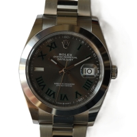 Rolex Datejust 41 Edelstahl Wimbledon Dial 126300 Herrenuhr FULL SET 2020