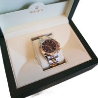 Rolex Daytona Stahl / 18k Gold Black Dial 116523 LC100 Herrenuhr FULL SET 2003