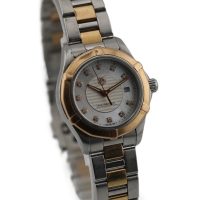 TAG Heuer Aquaracer Lady MOP Diamonds Stahl / Roségold 27mm Quarz WAP1451.BD0837