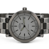 Mühle Glashütte City M99 Weiß M1-99-00 Edelstahl 40 mm Automatik Herrenuhr B&P