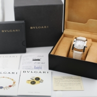 Bvlgari Assioma Stahl 35mm Mother-of-pearl MOP Diamond Uhr AA44S FULL SET