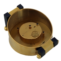 Cartier Pasha Tischuhr Desk Clock Pendulettes Kalender GMT Mondphase 8913 Papiere