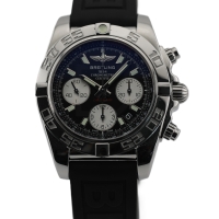 Breitling Chronomat 41 Schwarz AB014012/BA52 Kautschukarmband FULL SET 2016