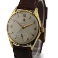 Omega Seamaster "Pre-Ranchero" Handaufzug Vintage 18k /750 Gelbgold Ref.: 2507