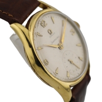 Omega Seamaster "Pre-Ranchero" Handaufzug Vintage 18k /750 Gelbgold Ref.: 2507