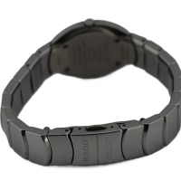 RADO Ovation Keramik / Titan 24mm Silber Quarz Damenuhr Neuwertig FULL SET 2006