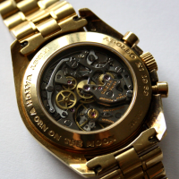 Omega Speedmaster Moonwatch "APOLLO XI 1969" 18k / 750 Gelbgold No.069 B&P