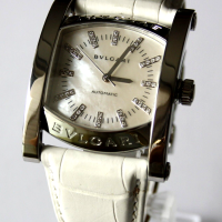 Bvlgari Assioma Stahl 35mm Mother-of-pearl MOP Diamond Uhr AA44S FULLSET