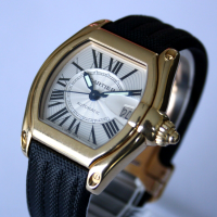 Cartier Roadster XL 18k / 750 Gelbgold Automatik 37mm W62003V2 (2524) FULLSET