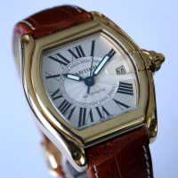 Cartier Roadster XL 18k / 750 Gelbgold Automatik 37mm W62003V2 (2524) FULLSET
