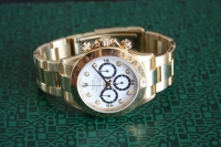 Rolex Daytona 18k / 750 Gelbgold Zenith 16528 Weißes Brillantblatt Inverted