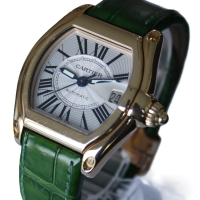 Cartier Roadster XL 18k / 750 Gelbgold Automatik 37mm W62003V2 (2524) FULLSET