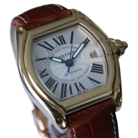 Cartier Roadster XL 18k / 750 Gelbgold Automatik 37mm W62003V2 (2524) FULLSET