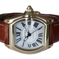 Cartier Roadster XL 18k / 750 Gelbgold Automatik 37mm W62003V2 (2524) FULLSET