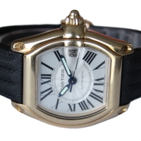 Cartier Roadster XL 18k / 750 Gelbgold Automatik 37mm W62003V2 (2524) FULLSET
