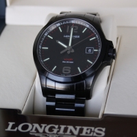 Longines Conquest V.H.P. Quarz Stahl Black Ref.: L3.726.2