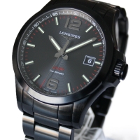 Longines Conquest V.H.P. Quarz Stahl Black Ref.: L3.726.2