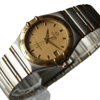 OMEGA Constellation Stahl / 18k Gelbgold 33,5mm Quarz Ref.: 1312.10.00 FULLSET
