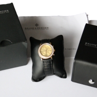 Baume & Mercier Transpacific Lady Chronograh 18k / 750er Gelbgold Diamond 29mm