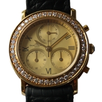 Baume & Mercier Transpacific Lady Chronograh 18k / 750er Gelbgold Diamond 29mm