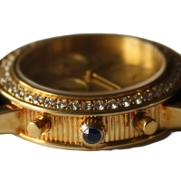 Baume & Mercier Transpacific Lady Chronograh 18k / 750er Gelbgold Diamond 29mm