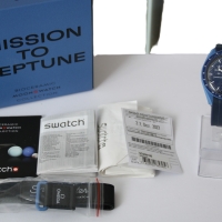 Swatch X Omega Moonswatch Speedmaster "Mission to Neptune" FULLSET mit Rechnung