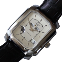 Glashütte Original Senator Karrée Ewiger Kalender Stahl Herrenuhr NOS FULLSET