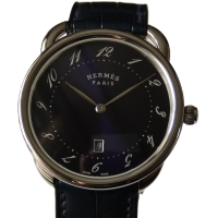 HERMÉS Arceau AR7Q.810 Quarz Stainless Steel Leather NEW