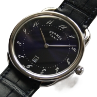 HERMÉS Arceau AR7Q.810 Quarz Stainless Steel Leather NEW