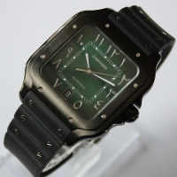 Cartier Santos Large PVD Black Grün WSSA0039 FULLSET