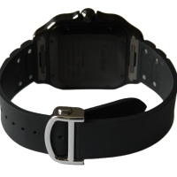 Cartier Santos Large PVD Black Green Dial WSSA0039 FULLSET