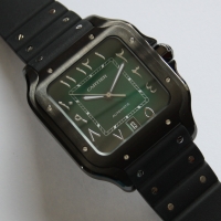 Cartier Santos Large PVD Black Grün WSSA0039 FULLSET
