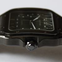 Cartier Santos Large PVD Black Grün WSSA0039 FULLSET