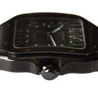 Cartier Santos Large PVD Black Green Dial WSSA0039 FULLSET