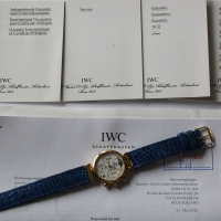 IWC Da Vinci Lady Chronograph 18k / 750er Gelbgold Ref.: 3735 Damenuhr FULLSET