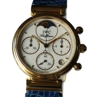 IWC Da Vinci Lady Chronograph 18k / 750er Gelbgold Ref.: 3735 Damenuhr FULLSET
