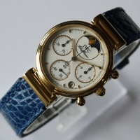 IWC Da Vinci Lady Chronograph 18k / 750er Gelbgold Ref.: 3735 Damenuhr FULLSET