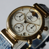 IWC Da Vinci Lady Chronograph 18k / 750er Gelbgold Ref.: 3735 Damenuhr FULLSET