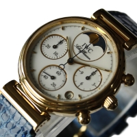IWC Da Vinci Lady Chronograph 18k / 750er Gelbgold Ref.: 3735 Damenuhr FULLSET