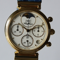 IWC Da Vinci Lady Chronograph 18k / 750er Gelbgold Ref.: 3735 Damenuhr FULLSET