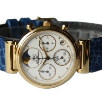 IWC Da Vinci Lady Chronograph 18k / 750er Gelbgold Ref.: 3735 Damenuhr FULLSET