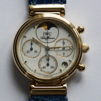 IWC Da Vinci Lady Chronograph 18k / 750er Gelbgold Ref.: 3735 Damenuhr FULLSET