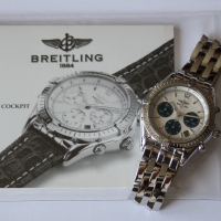 Breitling Cockpit Chronograph 37mm Edelstahl A30012 Herrenuhr Neuwertig Box