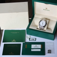 Rolex Datejust II 41mm Weiß Edelstahl Ref.: 116300 LC110 Herrenuhr FULLSET 2015