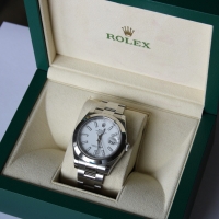 Rolex Datejust II 41mm Weiß Edelstahl Ref.: 116300 LC110 Herrenuhr FULLSET 2015