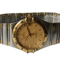 OMEGA Constellation Stahl / 18k Gelbgold 33,5mm Quarz Ref.: 1312.10.00 FULLSET