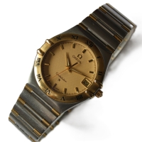 OMEGA Constellation Stahl / 18k Gelbgold 33,5mm Quarz Ref.: 1312.10.00 FULLSET
